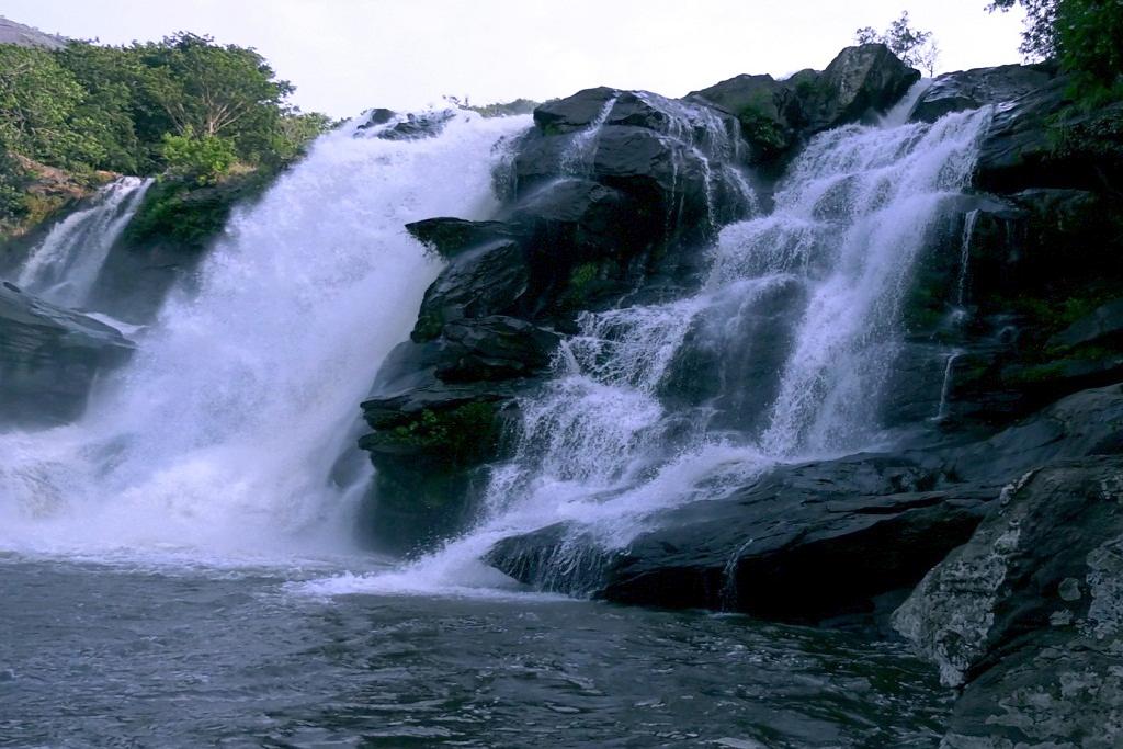 A different view - Thoovanam waterfalls | Chinnar