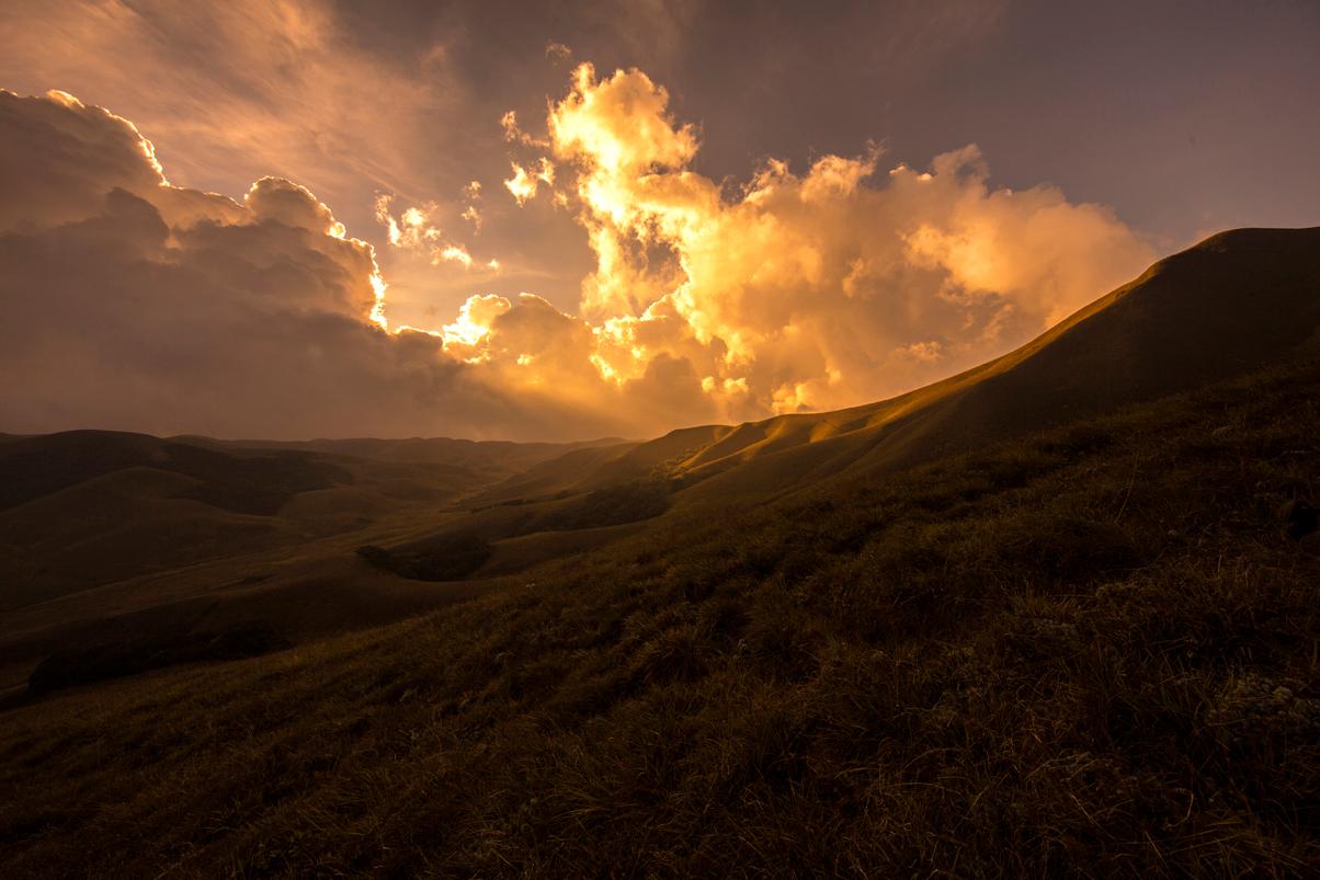 Evening view of Munnar