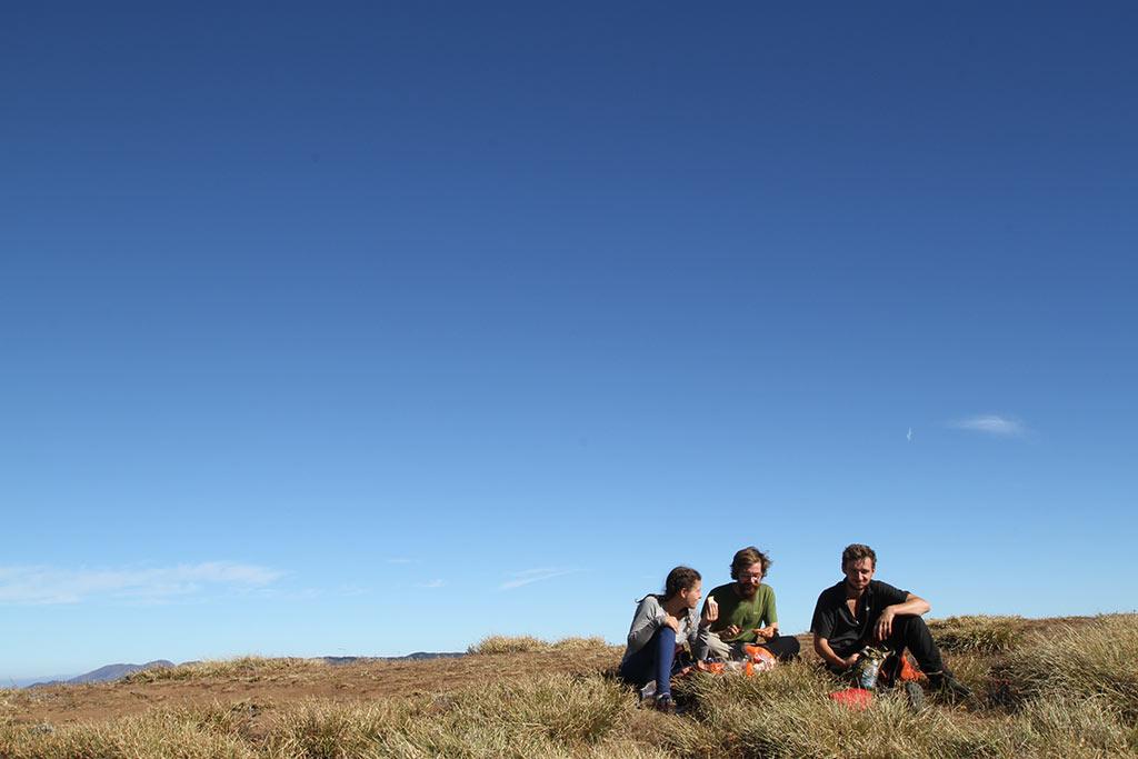 Its resting time - trekkers at Meesapulimala | Munnar