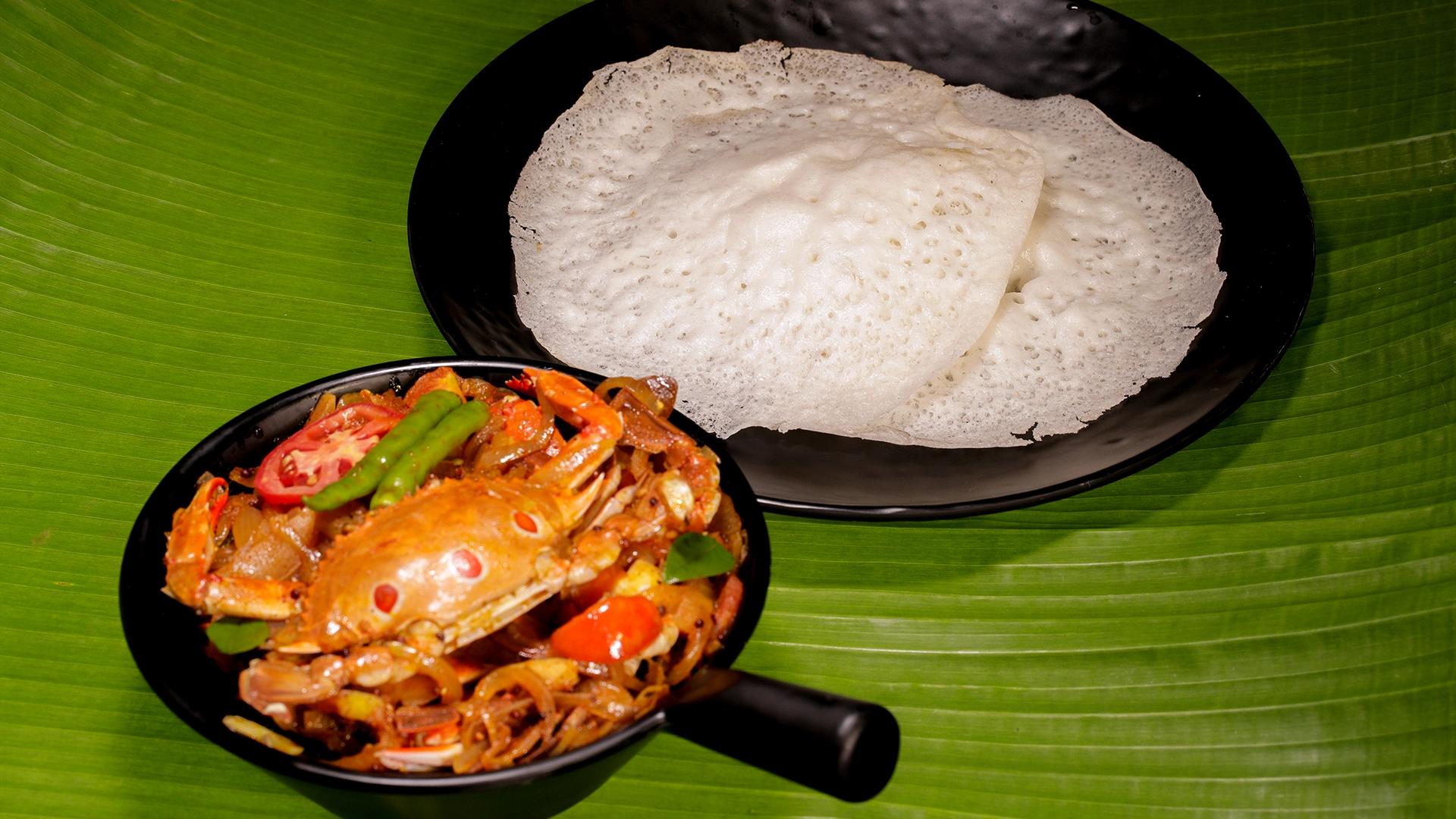 Appam Crab Masala