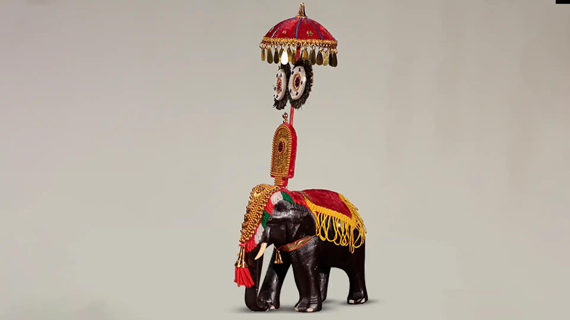 Caparisoned Elephant Model