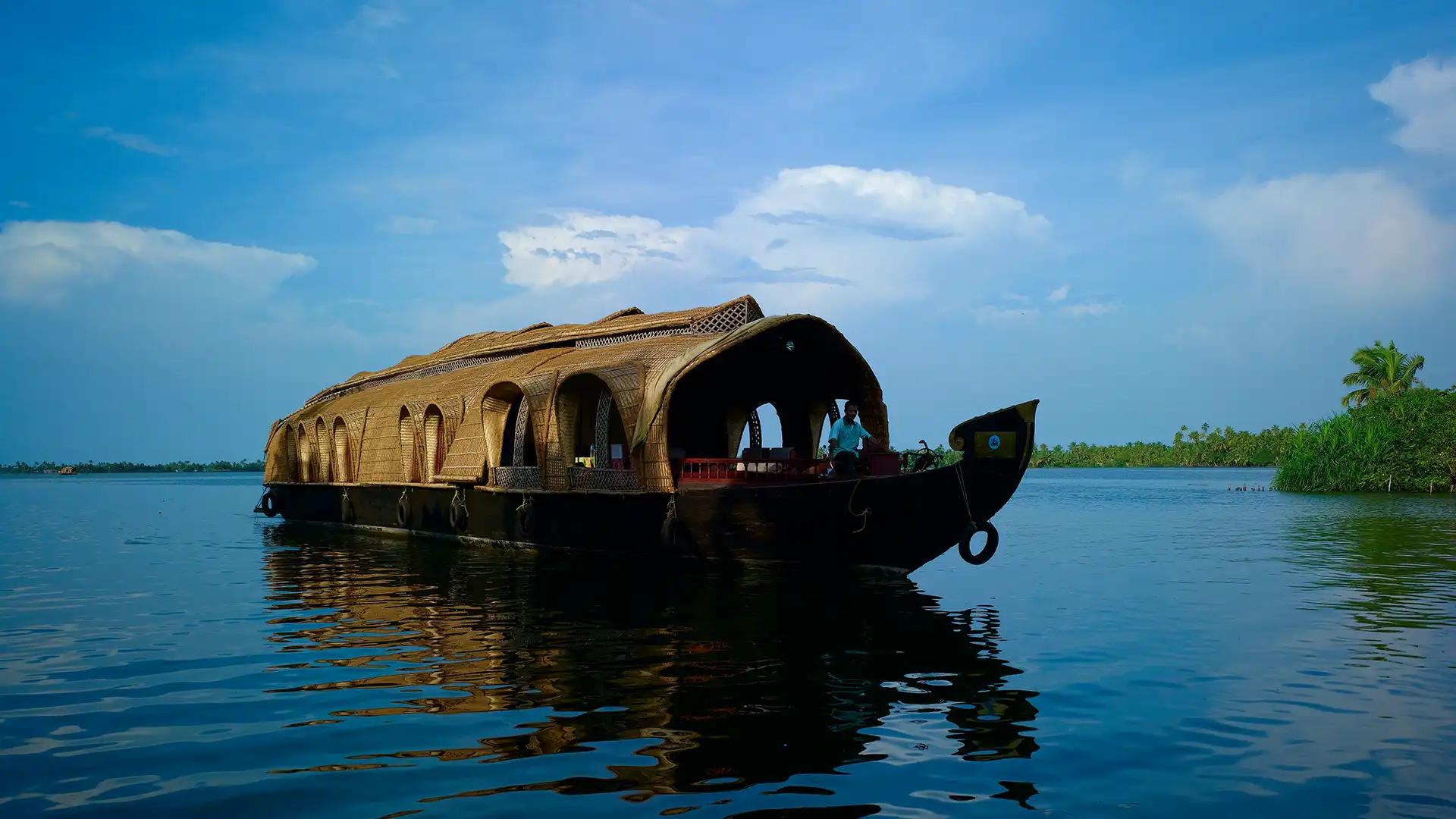 Cruise through Kerala in a houseboat!