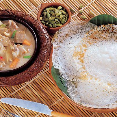 Appam and Chicken Stew