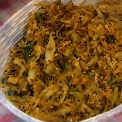 Dry Prawns with Cabbage