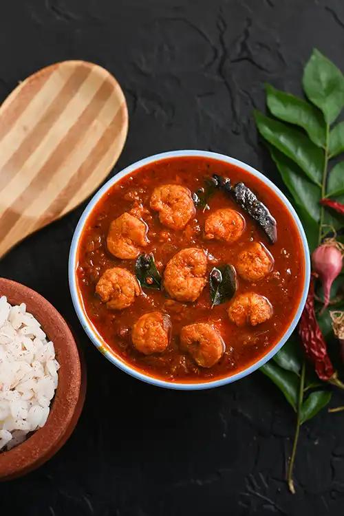 Thalassery Prawns Curry