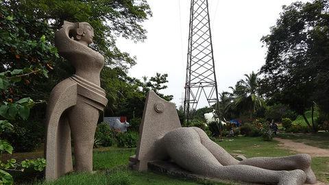 Statues inside Veli Tourist Village