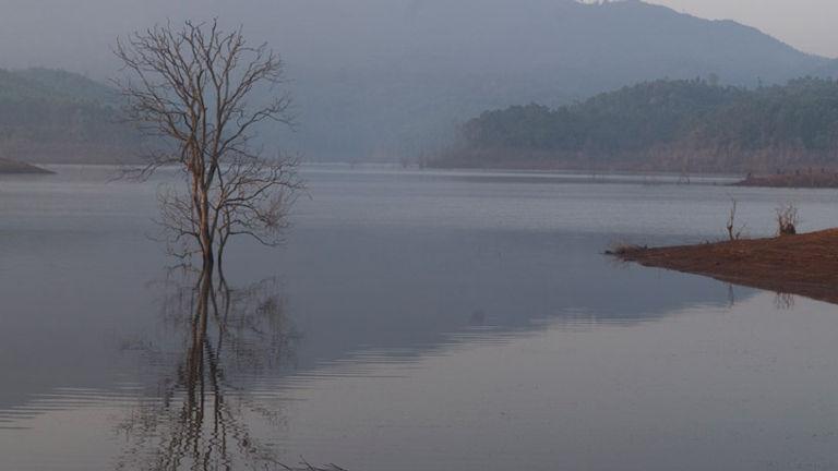 Placid crystal clear waters of Banasura