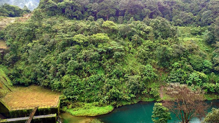 Top view of Kakkayam dam | Kakkayam