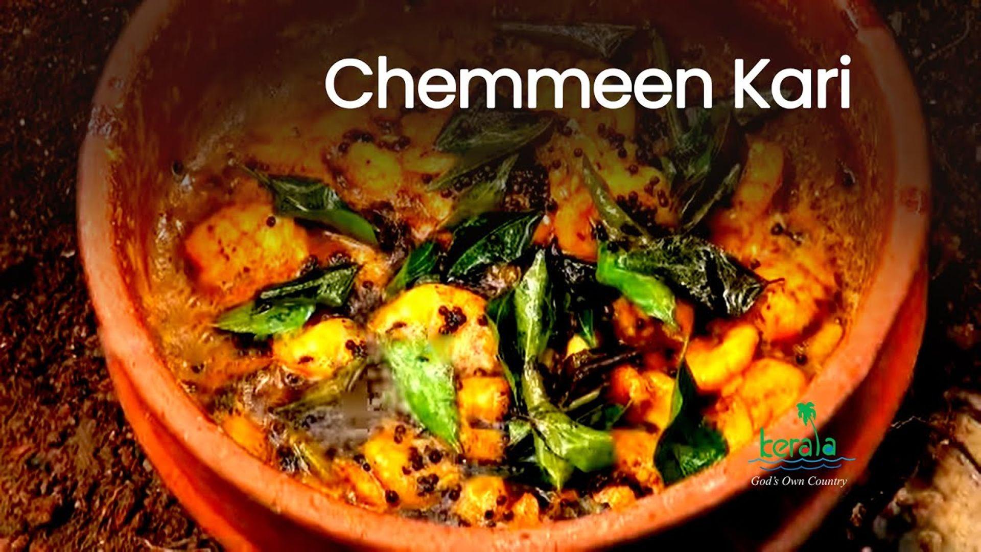 Chemmeen Kari or Prawns Curry