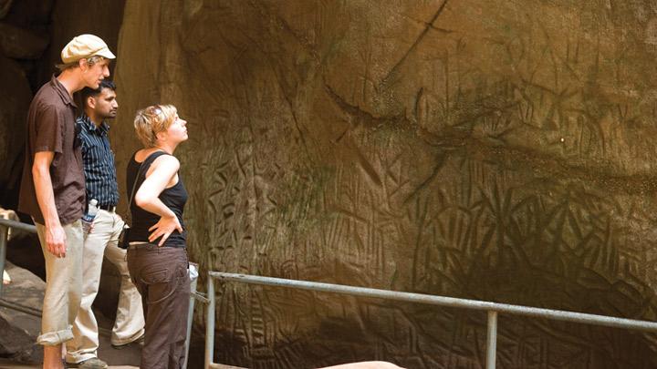 Edakkal caves - the earliest centres of human habitation in Wayanad, Kerala 