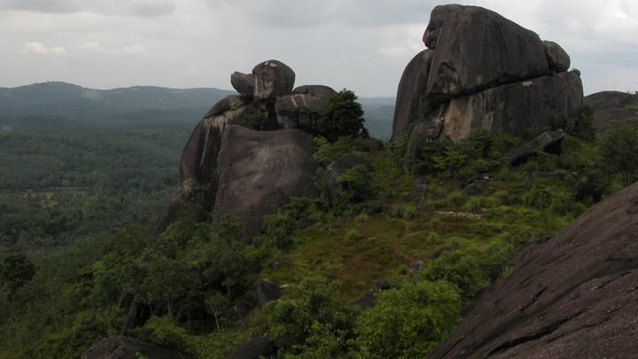 Pandavan Para near Thenmala in Kollam 