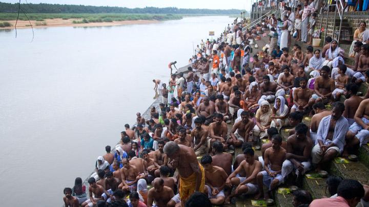 Thirunavaya on the banks of River Bharathapuzha, Malappuram 