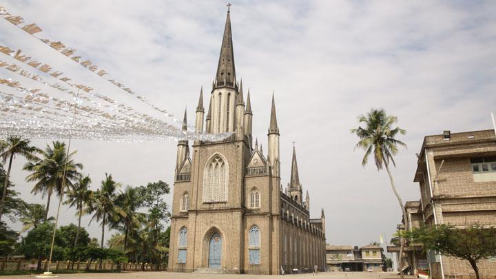 Vimalagiri Church - built in Gothic architectural style , Kottayam 